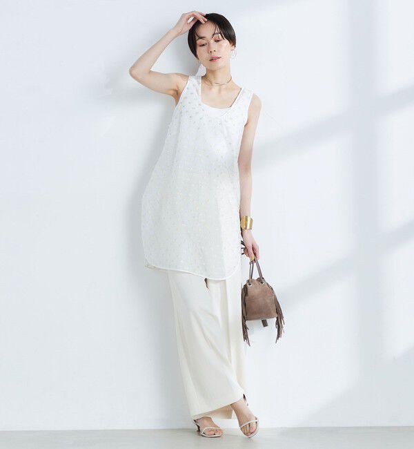 NOLLEY'S「【KIRYU】ラメジャガードロングタンクブラウス」|シャツ・ブラウス|