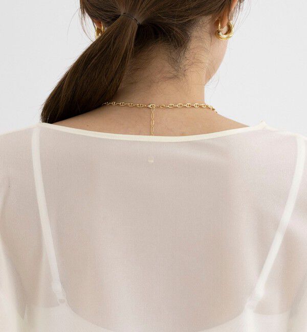 NOLLEY'S「ラメシアートリコットプルオーバーカットソー」|Tシャツ・カットソー|