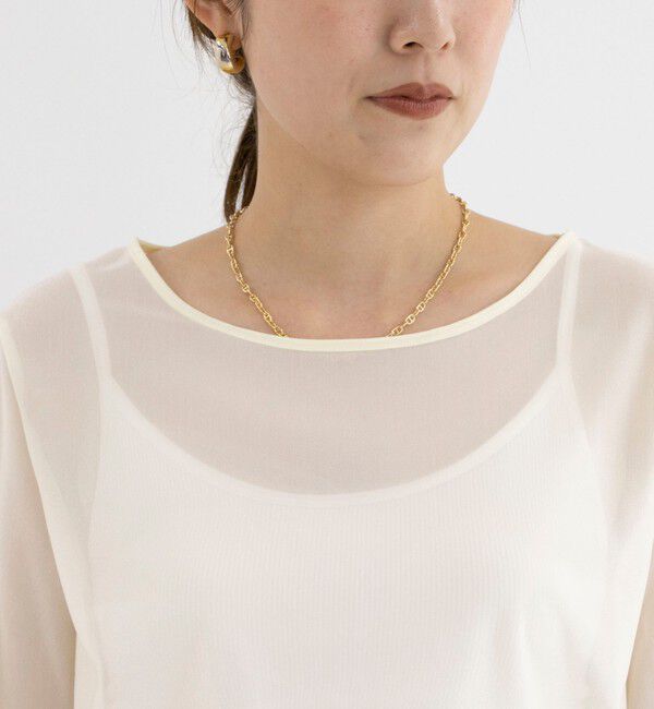 NOLLEY'S「ラメシアートリコットプルオーバーカットソー」|Tシャツ・カットソー|