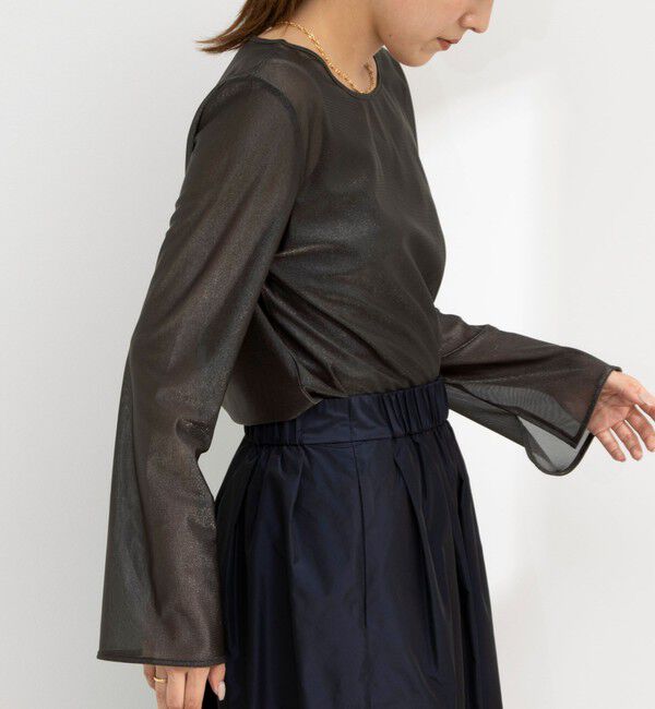 NOLLEY'S「ラメシアートリコットプルオーバーカットソー」|Tシャツ・カットソー|