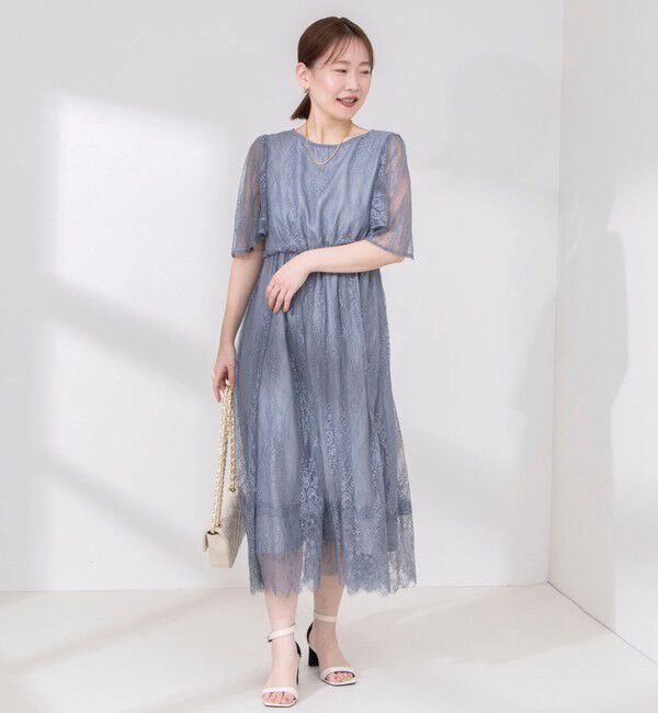 NOLLEY'S「総レースフレアスリーブワンピース」|ワンピース|