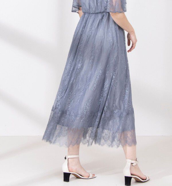 NOLLEY'S「総レースフレアスリーブワンピース」|ワンピース|