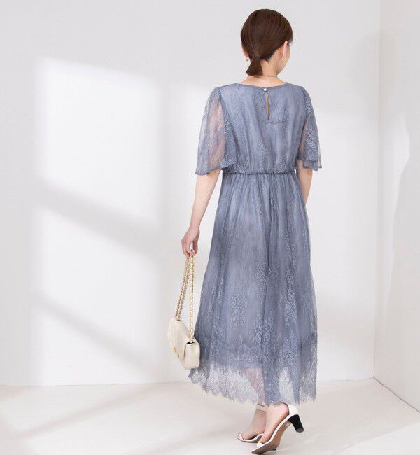 NOLLEY'S「総レースフレアスリーブワンピース」|ワンピース|