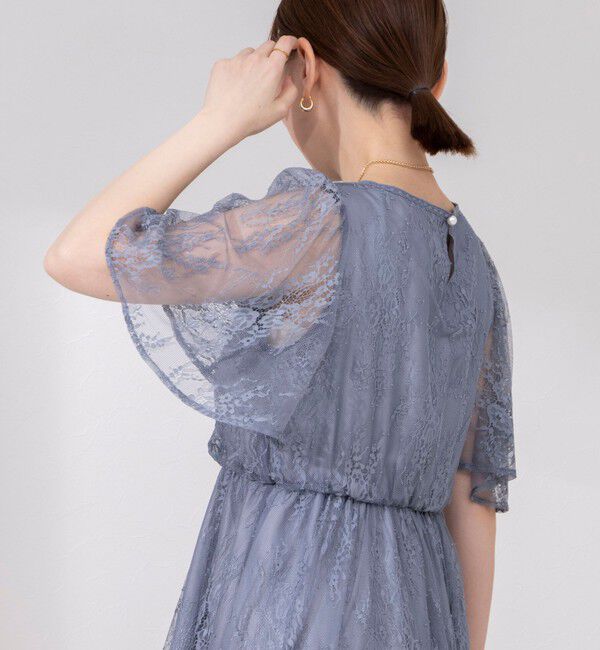NOLLEY'S「総レースフレアスリーブワンピース」|ワンピース|