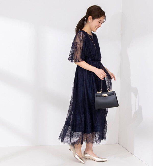 NOLLEY'S「総レースフレアスリーブワンピース」|ワンピース|