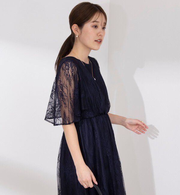 NOLLEY'S「総レースフレアスリーブワンピース」|ワンピース|