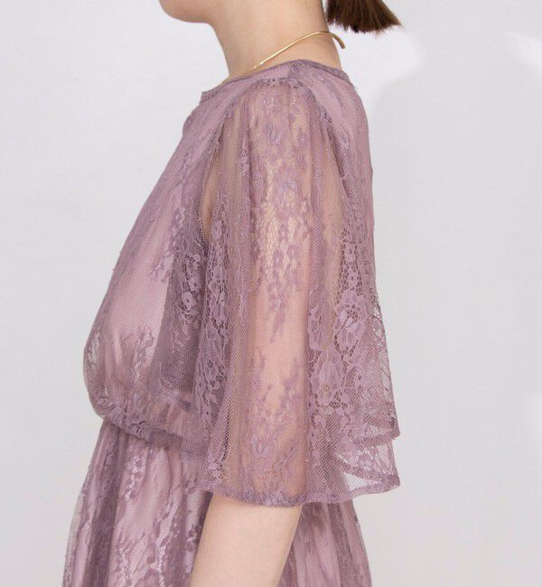 NOLLEY'S「総レースフレアスリーブワンピース」|ワンピース|