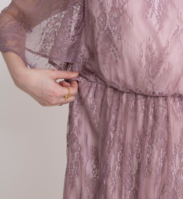 NOLLEY'S「総レースフレアスリーブワンピース」|ワンピース|