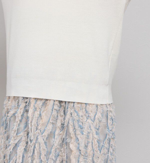 NOLLEY'S「《手洗い可能》ESPOIR 16G片畦5分袖プルオーバーニット」|ニット・セーター|