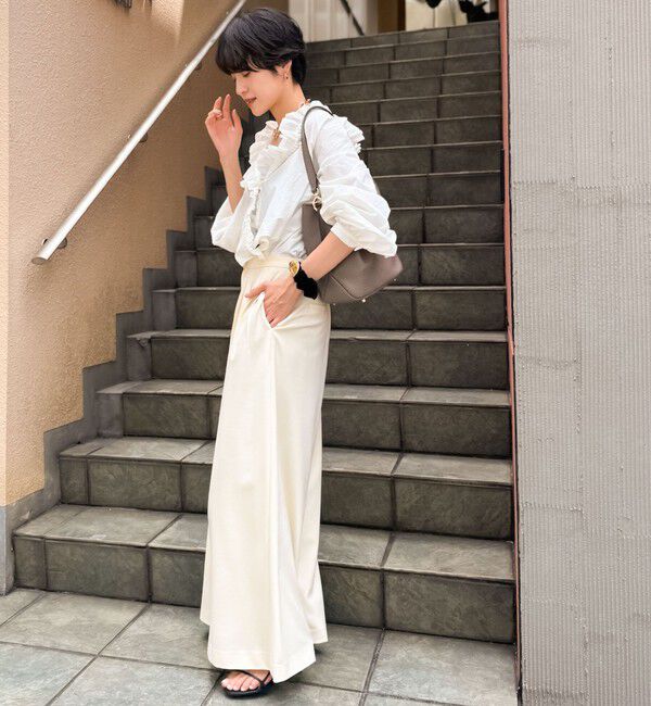 NOLLEY'S「◇【WEB限定サイズあり】《セットアップ対応》ウォッシャブルMannishワイドパンツ」|その他|