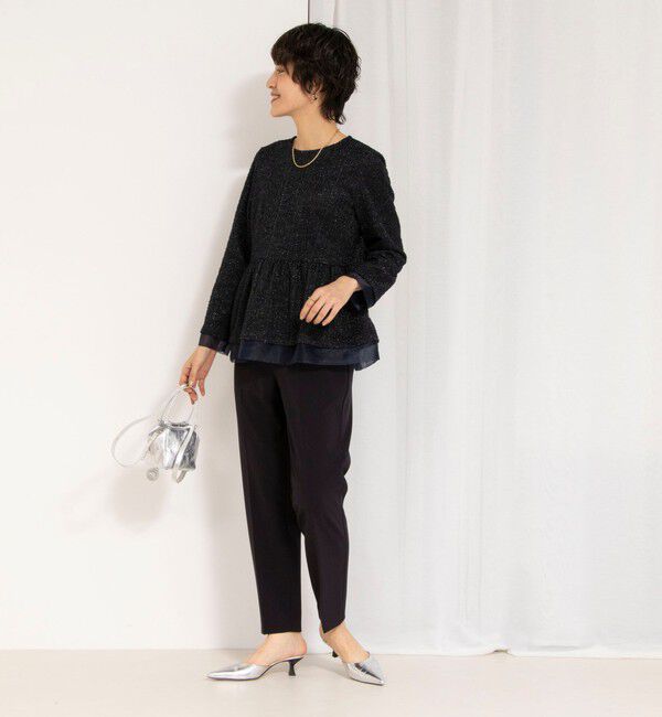 NOLLEY'S「《セットアップ対応》ウォッシャブルダブルクロススリムパンツ」|その他|