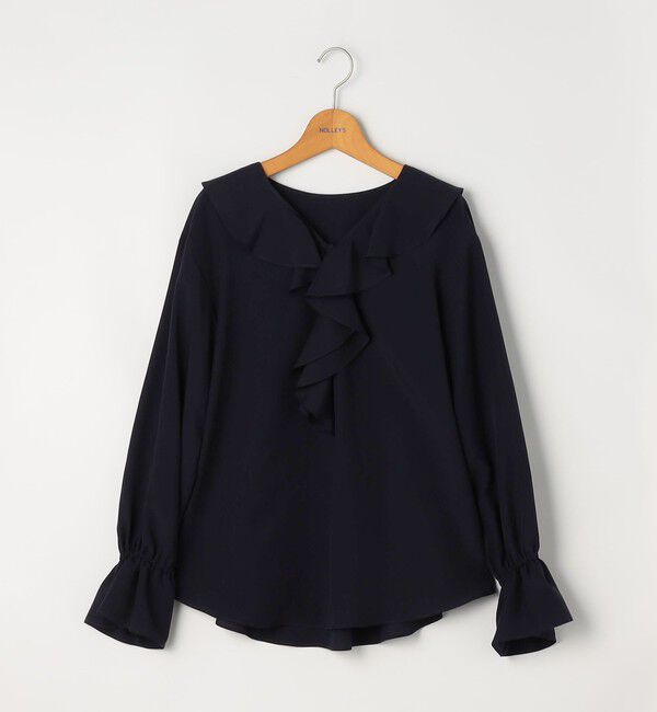 NOLLEY'S「【追加】(CLASSY5月号掲載)ラッフル衿とろみブラウス」|シャツ・ブラウス|