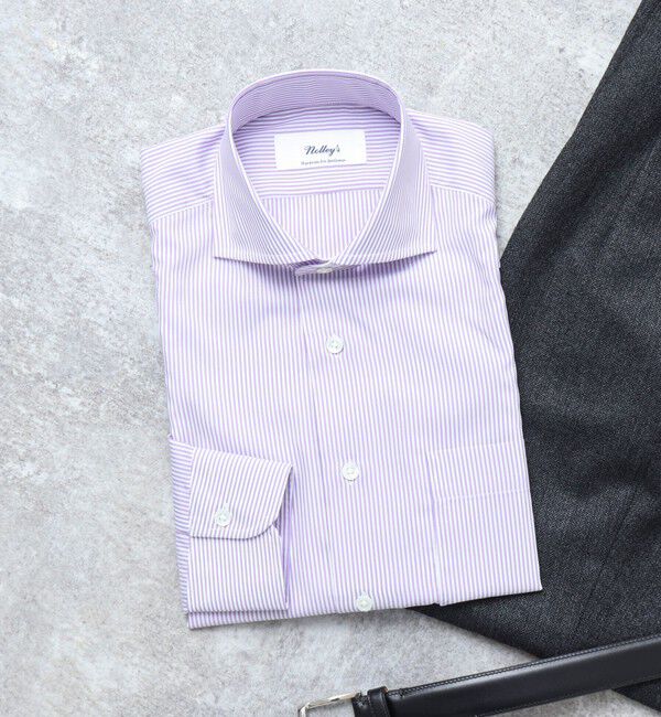 NOLLEY'S goodman「SMART TECH《吸水速乾/防シワ》イージーアイロンWD ドレスシャツ 25SS」|シャツ・ブラウス|パープル系1