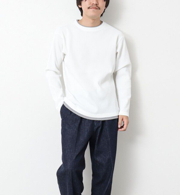 NOLLEY'S goodman「《吸水速乾》ワッフルダブルカラーLS TEE 25SS」|Tシャツ・カットソー|