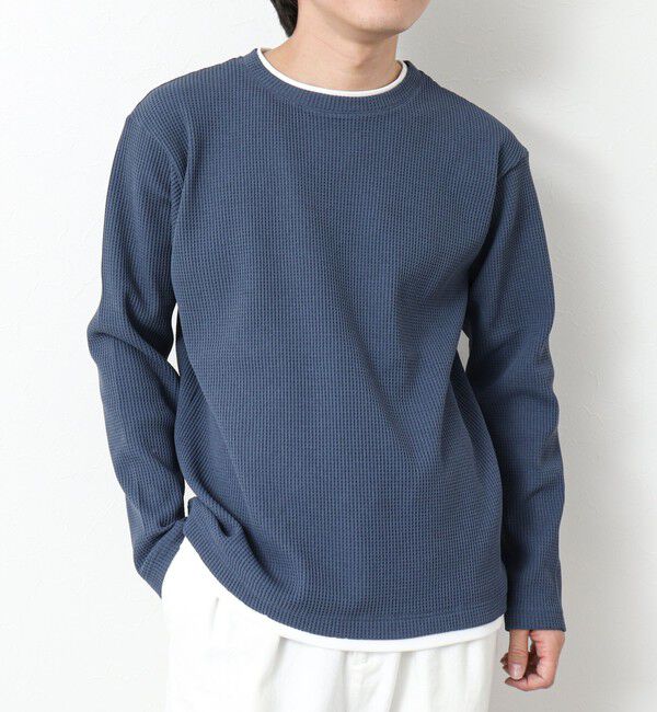 NOLLEY'S goodman「《吸水速乾》ワッフルダブルカラーLS TEE 25SS」|Tシャツ・カットソー|