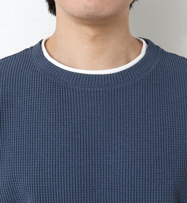 NOLLEY'S goodman「《吸水速乾》ワッフルダブルカラーLS TEE 25SS」|Tシャツ・カットソー|