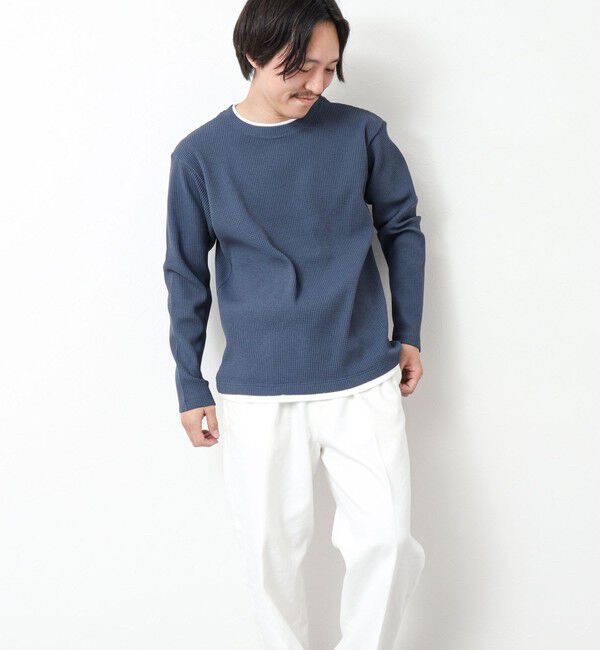 NOLLEY'S goodman「《吸水速乾》ワッフルダブルカラーLS TEE 25SS」|Tシャツ・カットソー|