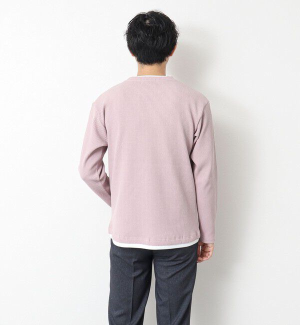 NOLLEY'S goodman「《吸水速乾》ワッフルダブルカラーLS TEE 25SS」|Tシャツ・カットソー|