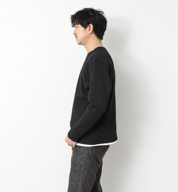 NOLLEY'S goodman「《吸水速乾》ワッフルダブルカラーLS TEE 25SS」|Tシャツ・カットソー|