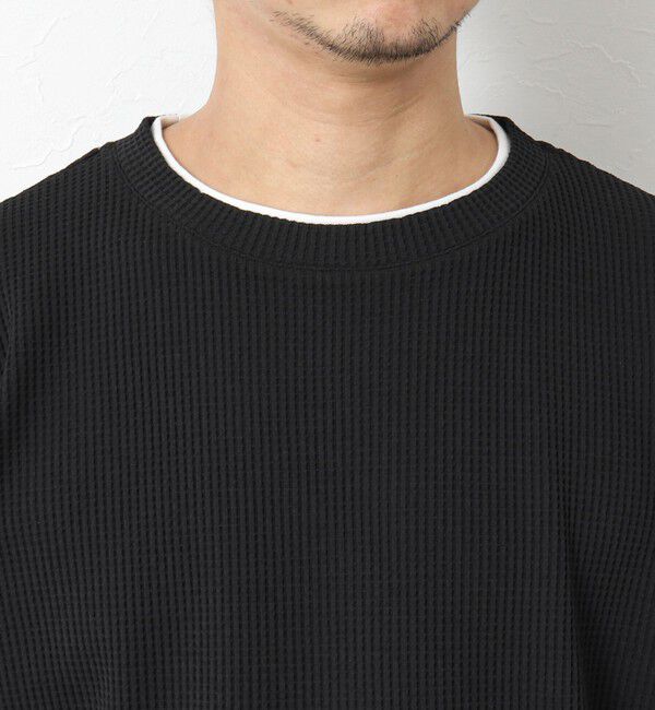 NOLLEY'S goodman「《吸水速乾》ワッフルダブルカラーLS TEE 25SS」|Tシャツ・カットソー|