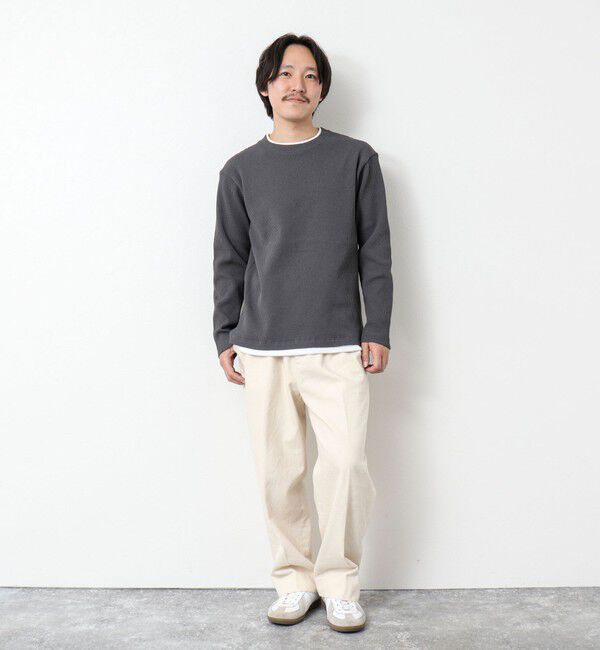 NOLLEY'S goodman「《吸水速乾》ワッフルダブルカラーLS TEE 25SS」|Tシャツ・カットソー|