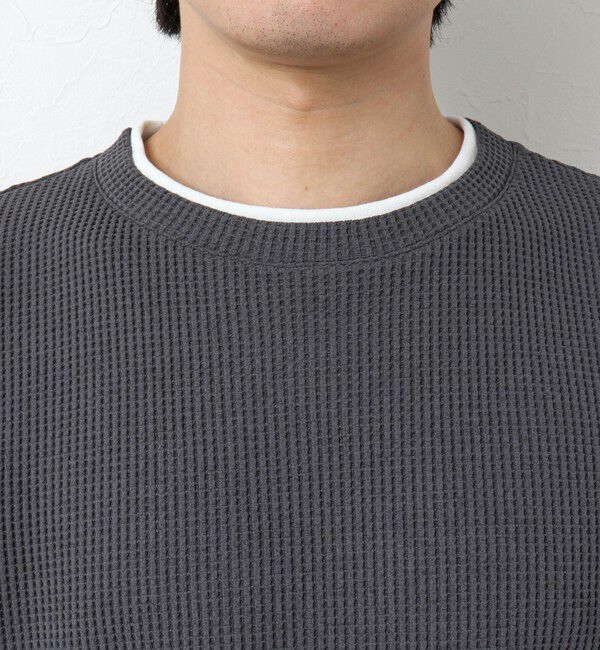 NOLLEY'S goodman「《吸水速乾》ワッフルダブルカラーLS TEE 25SS」|Tシャツ・カットソー|