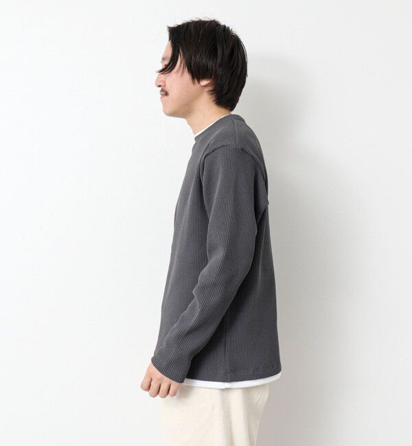 NOLLEY'S goodman「《吸水速乾》ワッフルダブルカラーLS TEE 25SS」|Tシャツ・カットソー|