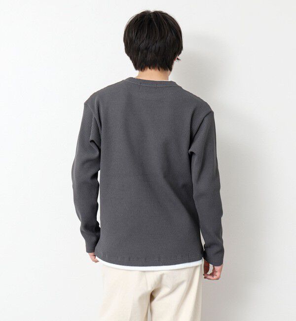 NOLLEY'S goodman「《吸水速乾》ワッフルダブルカラーLS TEE 25SS」|Tシャツ・カットソー|