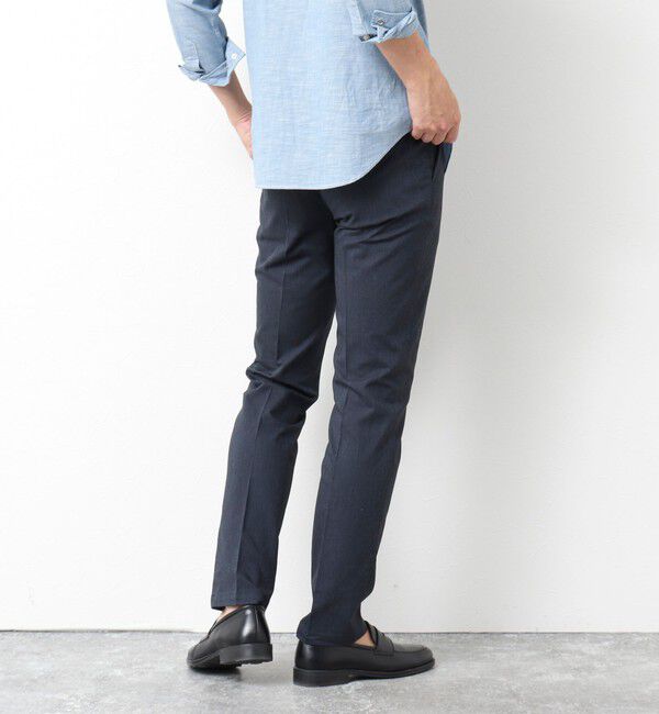 NOLLEY'S goodman「《ビジカジ対応》綿麻COOLMAX スリムフィットパンツ 25SS」|チノ|