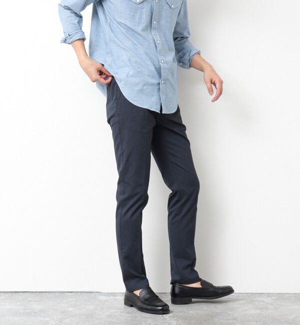 NOLLEY'S goodman「《ビジカジ対応》綿麻COOLMAX スリムフィットパンツ 25SS」|チノ|