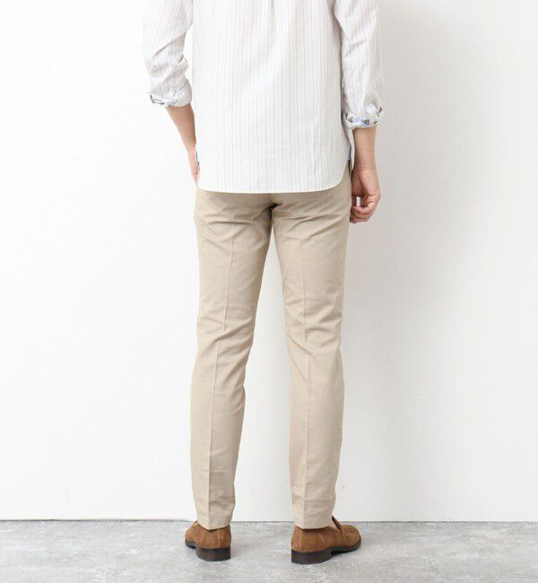 NOLLEY'S goodman「《ビジカジ対応》綿麻COOLMAX スリムフィットパンツ 25SS」|チノ|