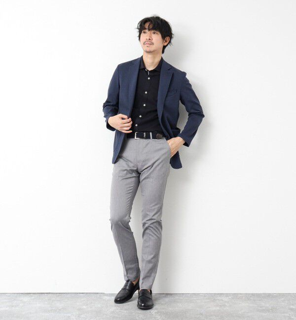 NOLLEY'S goodman「《ビジカジ対応》綿麻COOLMAX スリムフィットパンツ 25SS」|チノ|