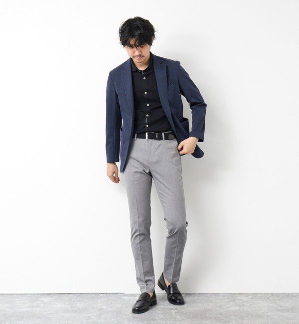 NOLLEY'S goodman「《ビジカジ対応》綿麻COOLMAX スリムフィットパンツ 25SS」|チノ|