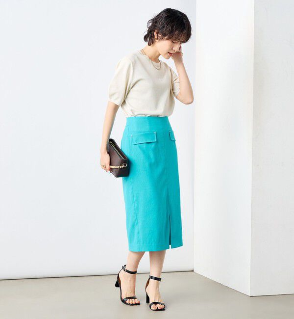 NOLLEY'S sophi「ウォッシャブルドライオックスタイトスカート」|タイト|