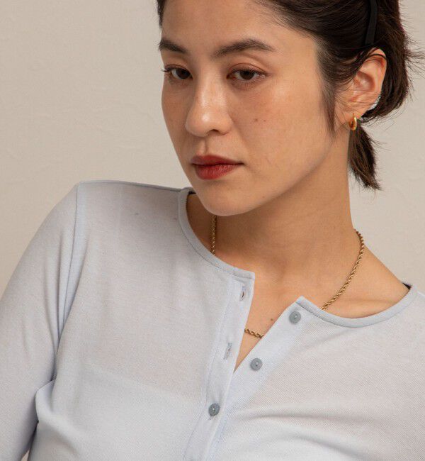 NOLLEY'S「【MAQWEL/マクウェル】リブクルーネックカーディガン」|カーディガン|