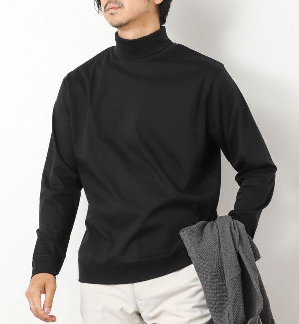 NOLLEY'S goodman「《ビジカジ対応》シルケットスムースドレスL/S TN Tシャツ 25AW」|Tシャツ・カットソー|ブラック