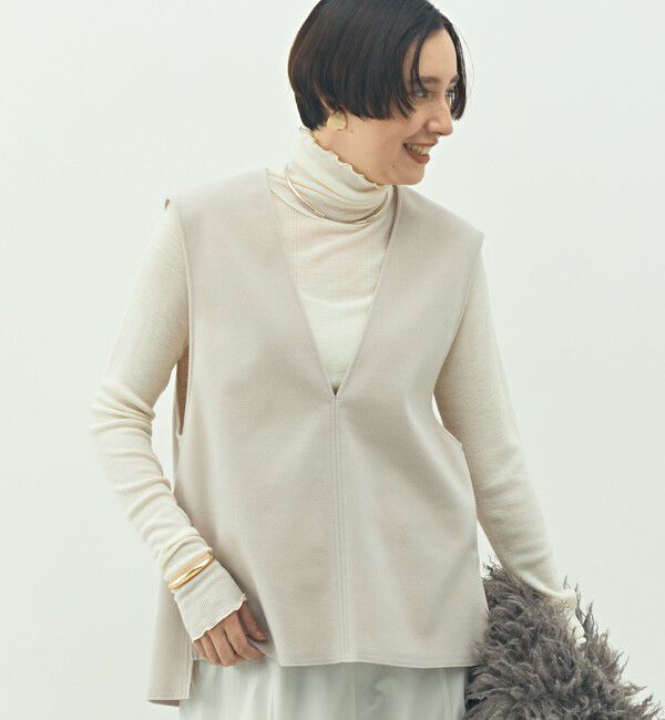 NOLLEY'S「ウォッシャブルストレッチジャージベスト」|ベスト・ジレ|