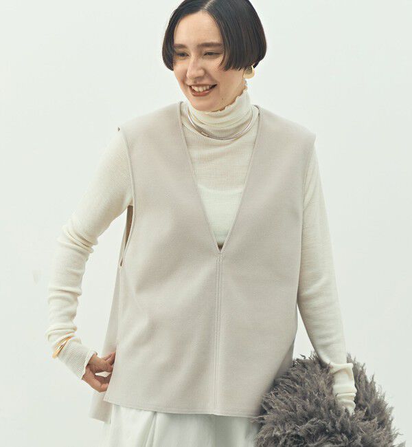 NOLLEY'S「ウォッシャブルストレッチジャージベスト」|ベスト・ジレ|