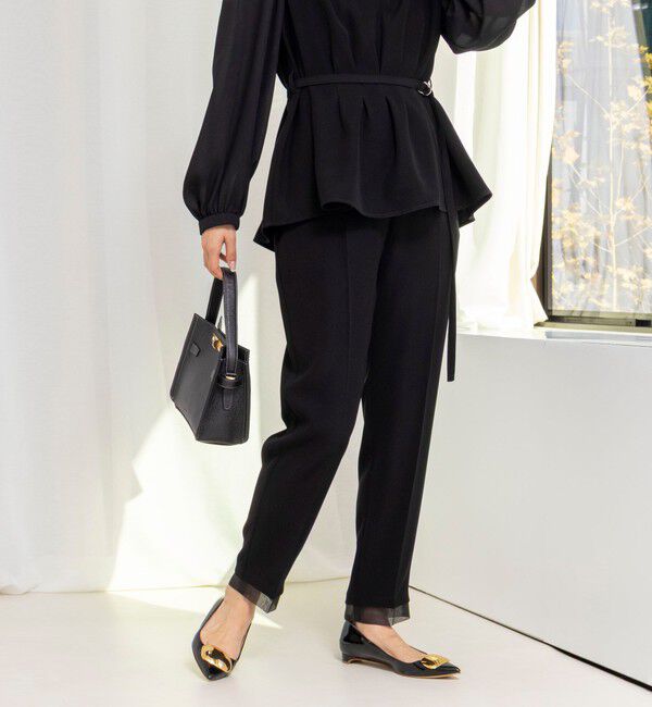 NOLLEY'S「《セットアップ対応》ウォッシャブルダブルクロススリムパンツ」|その他|