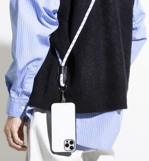 GLOSTER「【GLOSTER/グロスター】スマホショルダーストラップ 全機種対応 モバイルストラップ」|その他|ホワイト系その他