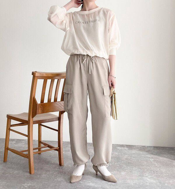 fredy emue「ブライトツイルイージーベイカーパンツ」|カーゴ|