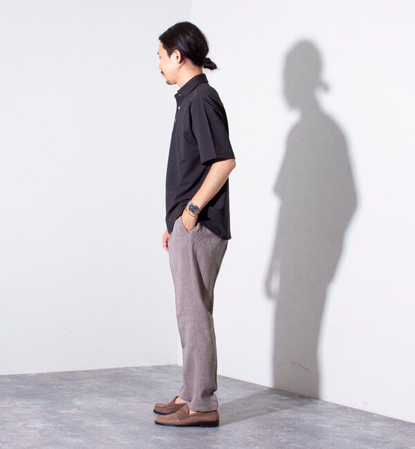 GLOSTER「【GLOSTER/グロスター】リネンライク ワッシャー イージーパンツ スラックス」|チノ|