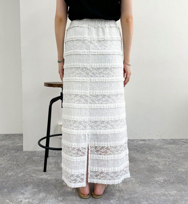 fredy emue「カットレースナロースカート」|タイト|