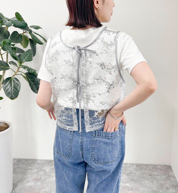 fredy emue「キラキラ2WAYベスト」|ベスト・ジレ|