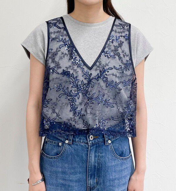 fredy emue「キラキラ2WAYベスト」|ベスト・ジレ|