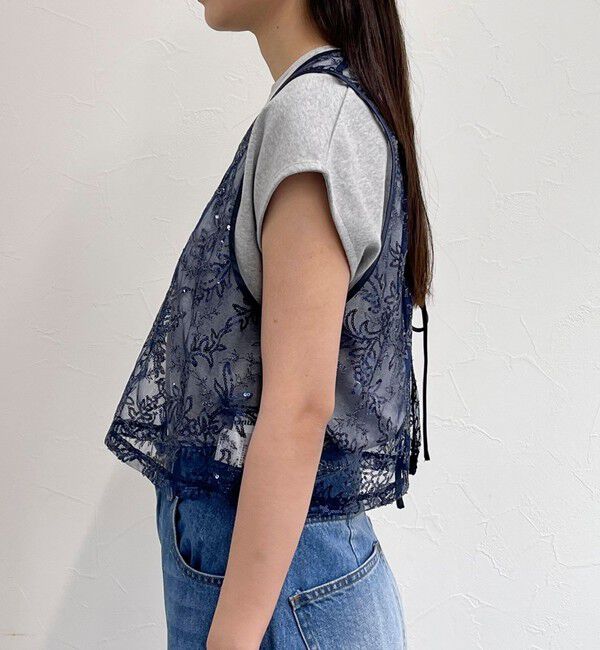 fredy emue「キラキラ2WAYベスト」|ベスト・ジレ|