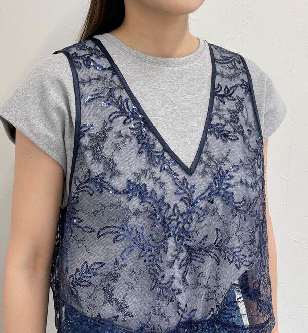 fredy emue「キラキラ2WAYベスト」|ベスト・ジレ|