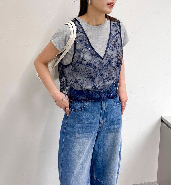 fredy emue「キラキラ2WAYベスト」|ベスト・ジレ|