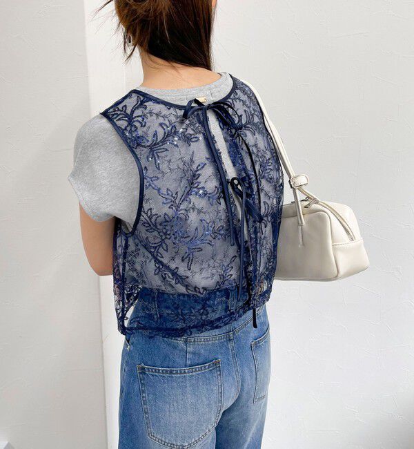 fredy emue「キラキラ2WAYベスト」|ベスト・ジレ|