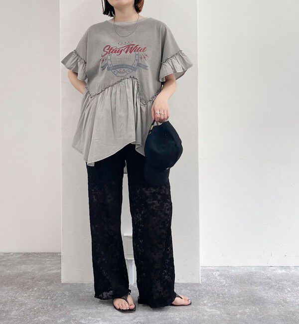 fredy emue「カットレースパンツ」|チノ|